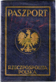 1934 Polish passport booklet cover of the Second Polish Republic