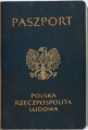 PRL passport's cover (until fall of communism - 1990)